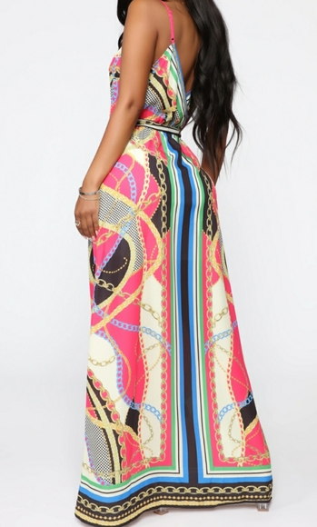 Multi-Color Maxi Dress - Picture 4 of 4
